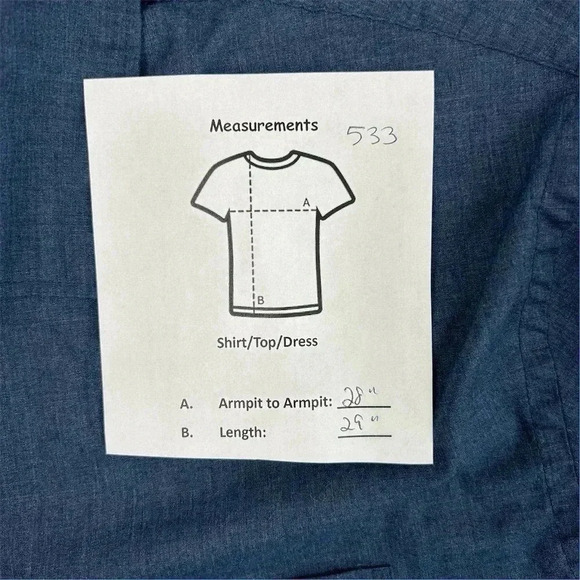 Old Navy Men's XXL Blue Long Sleeve Button-Up Shirt Built-In Flex - Picture 6 of 6